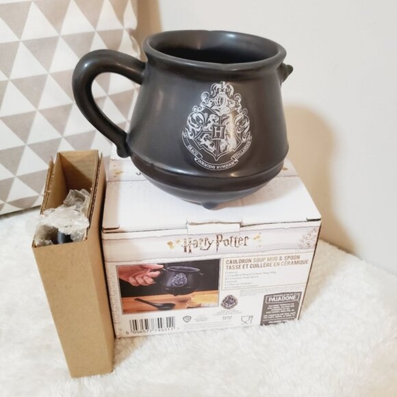NWT Paladone x Harry Potter Black Cauldron Mug with Spoon - Picture 2 of 4